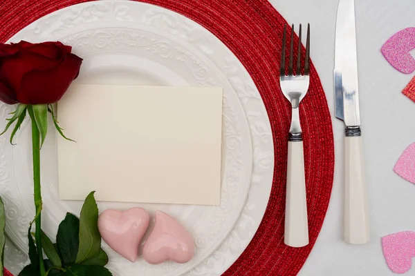 Valentinstag-Dinner — Stockfoto