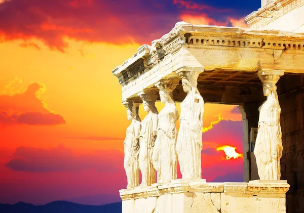 Templo de Erechtheion en la Acrópolis de Atenas — Foto de Stock