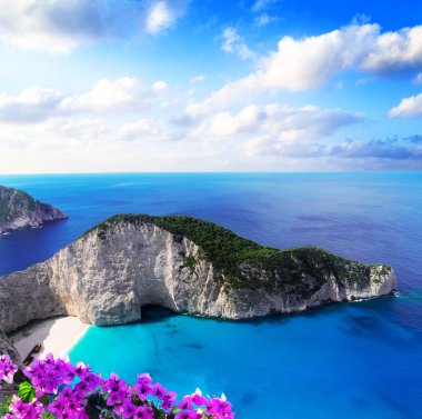 Zakinthos adasının güzel manzarası