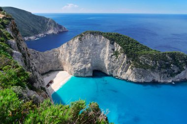 Zakinthos adasının güzel manzarası