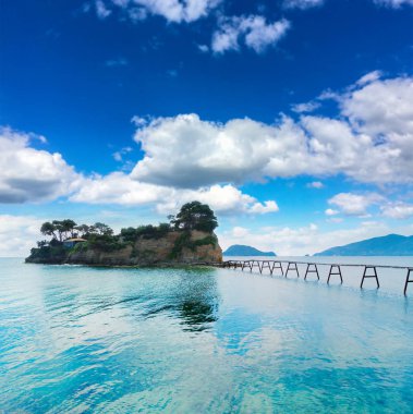 Zakinthos adasının güzel manzarası
