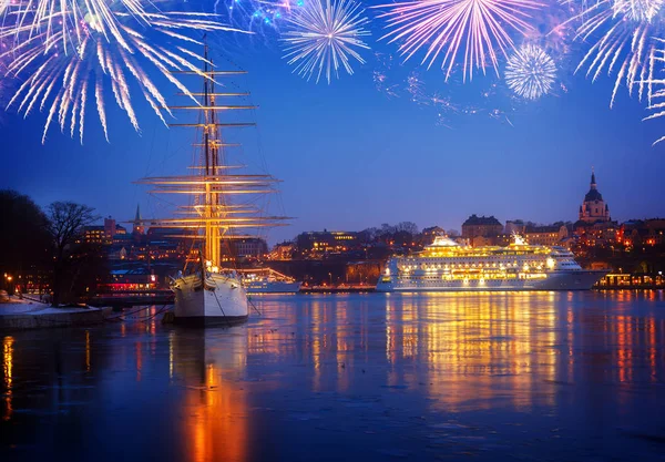 Skyline van Stockholm, Zweden — Stockfoto