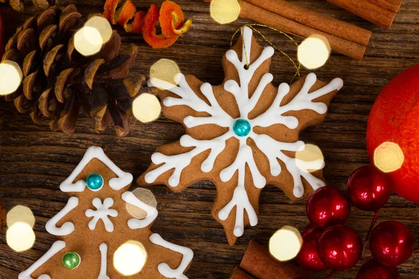 Lebkuchen zu Weihnachten — Stockfoto