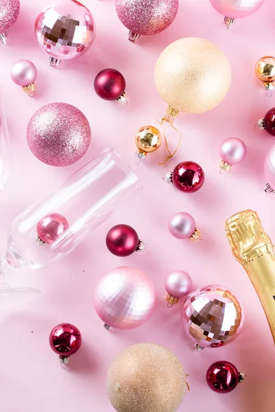 Festa di Natale con champagne — Foto Stock