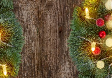 Işıklı Noel çelenk