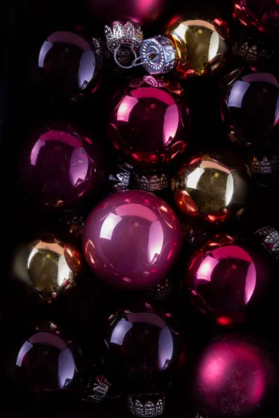 Bolas de Natal rosa — Fotografia de Stock