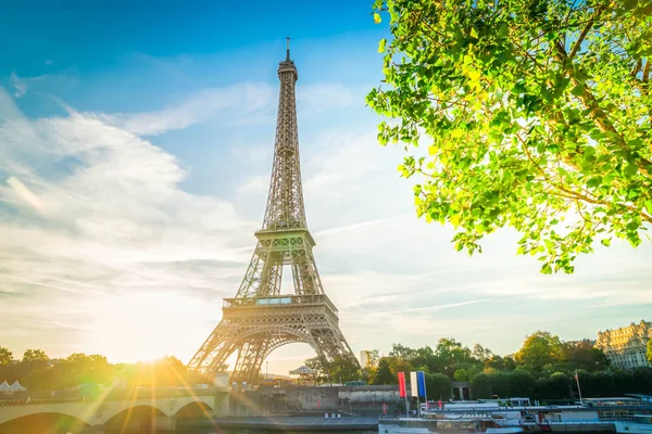 Eiffel tour und von Trocadero, Paris — Stockfoto