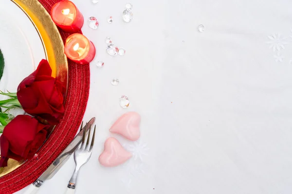 Valentines Day Dinner — Stock Photo, Image