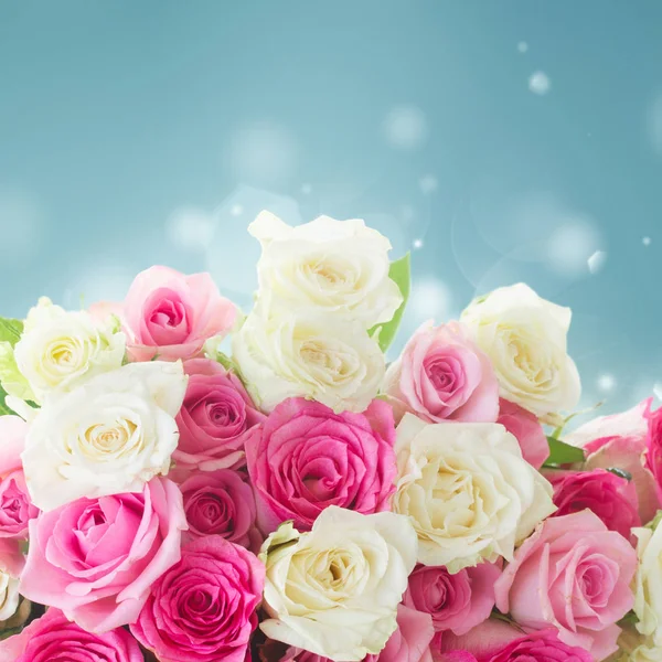 Buquê de rosas frescas — Fotografia de Stock