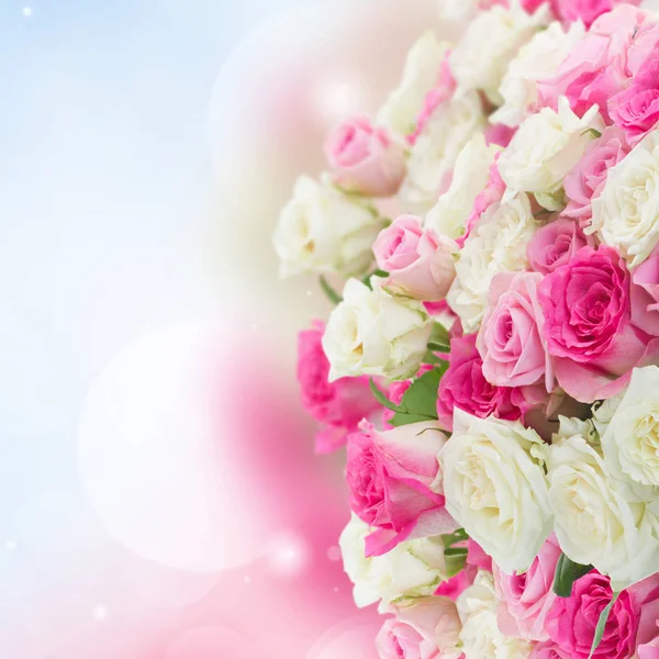 Bouquet of fresh roses — Stock Photo, Image