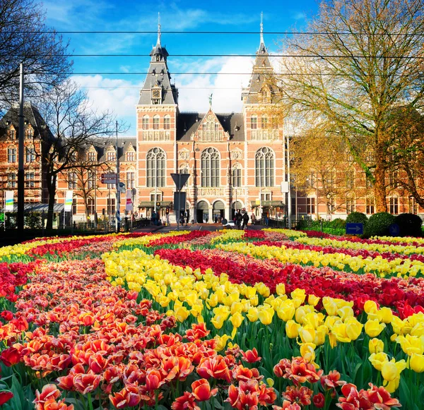 Rijksmuseum en Standbeeld Ik ben Amsterdam — Stockfoto