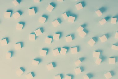 Mavi arkaplanda şeker