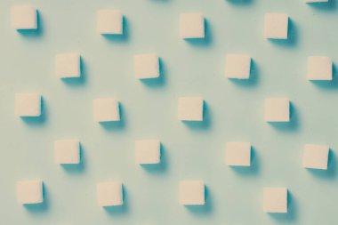 Mavi arkaplanda şeker