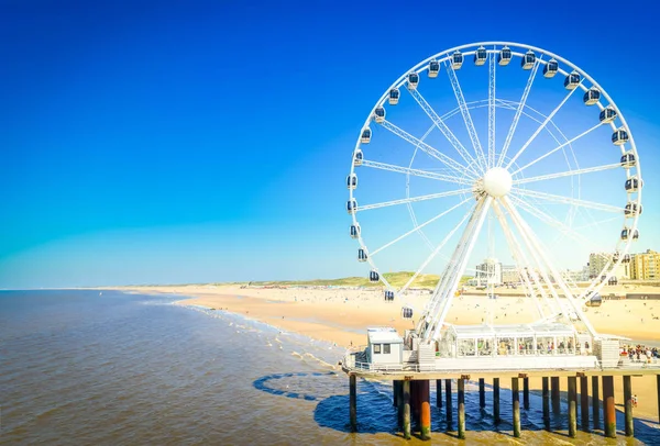 Plaży Scheveningen, Haga — Zdjęcie stockowe