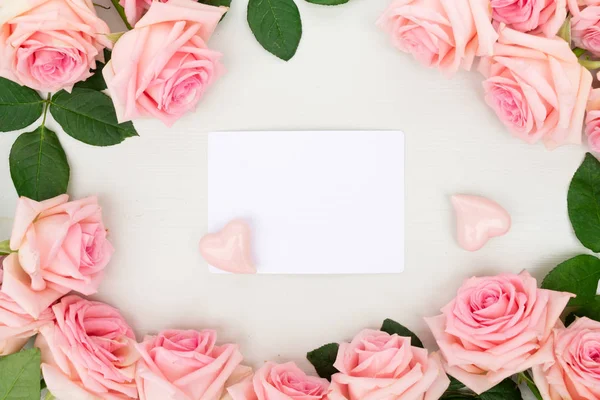 Čerstvé růžové květy — Stock fotografie