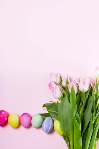 Pink fresh tulips — Stock Photo, Image