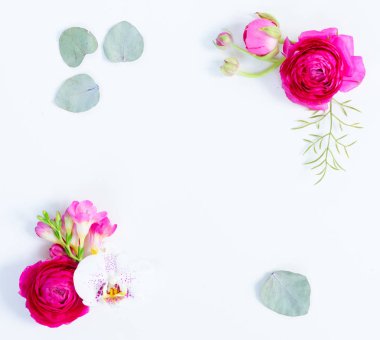 Çiçeklerin düz konumu