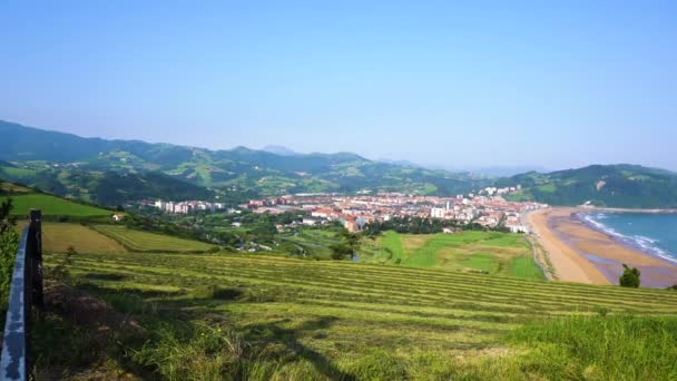 Zarauz, Pais Vasco, Spanje — Stockvideo