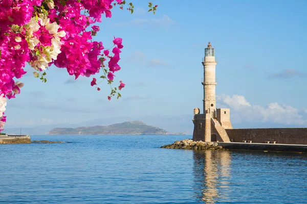 Hamnen i chania, Kreta, Grekland — Stockfoto