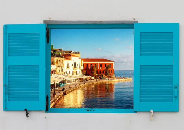 Habour of Chania, Crete, Greece — Stock Photo, Image