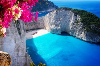 Zakinthos adasının güzel manzarası