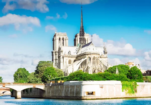 Katedrála Notre Dame, Paříž Francie — Stock fotografie