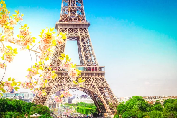 Πύργος του Άιφελ και αστικό τοπίο του Παρισιού — Φωτογραφία Αρχείου