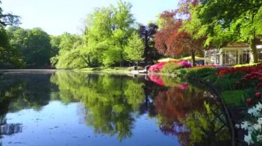 Parktaki bahar göleti