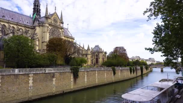 Pont neuf, paris, Frankrijk — Stockvideo