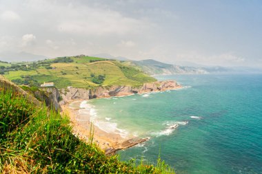 Zumaia kıyıları, Pais Vasco İspanya