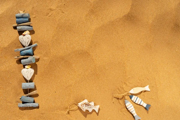 Coquillages sur la plage d'été — Photo