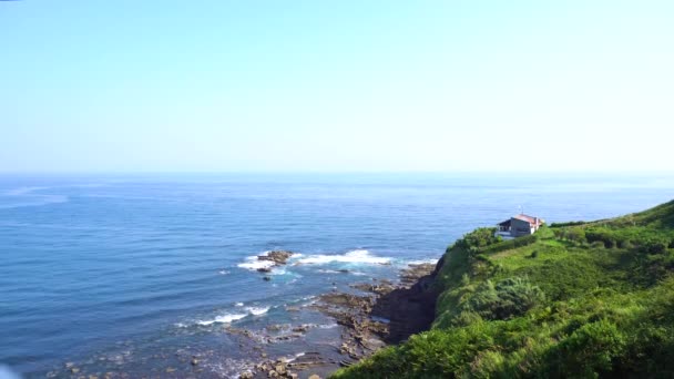 Побережье Кантабрийского моря — стоковое видео