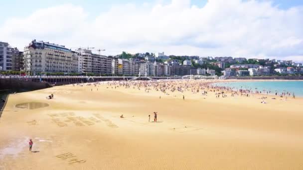 San Sebastian, Pais Vasco, Spanje — Stockvideo