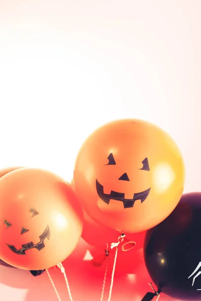 Halloween scene with balloons