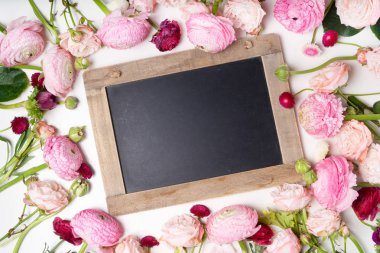 Çiçeklerin düz konumu