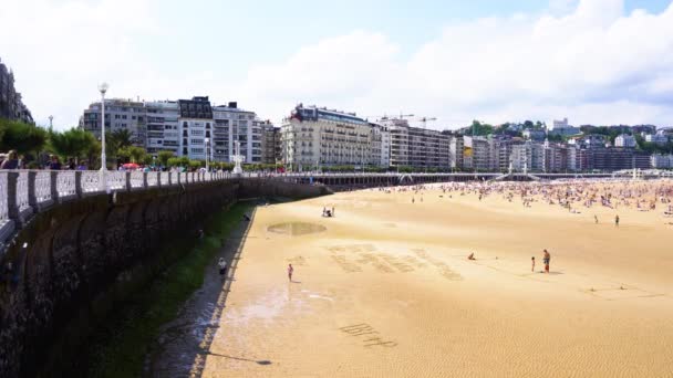 San Sebastián, Pais Vasco, España — Vídeo de stock