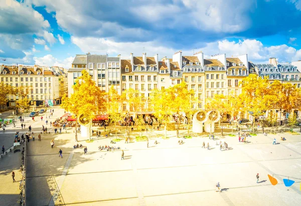 Placu Georges Pompidou, Paryż — Zdjęcie stockowe