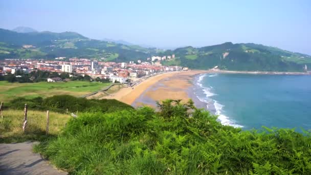 Zarauz, Pais Vasco, Spanje — Stockvideo