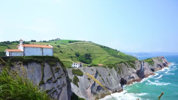 Ακτή Zumaia, Pais Vasco Ισπανία — Αρχείο Βίντεο