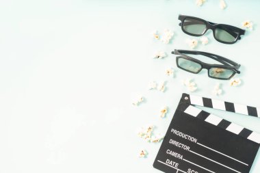 patlamış mısır ve 3D gözlük