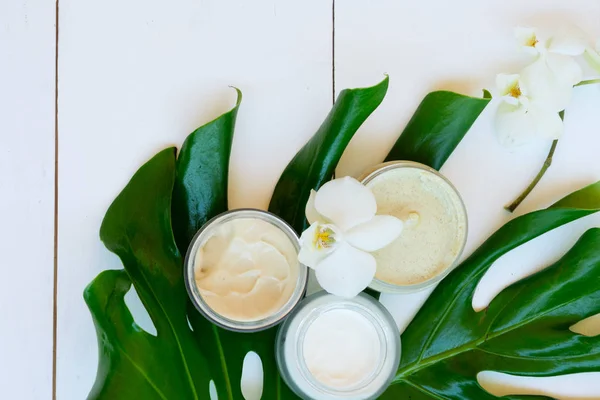 Olej kokosowy nd kosmetyki — Zdjęcie stockowe
