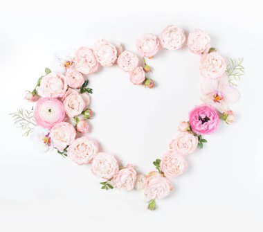 Çiçeklerin düz konumu