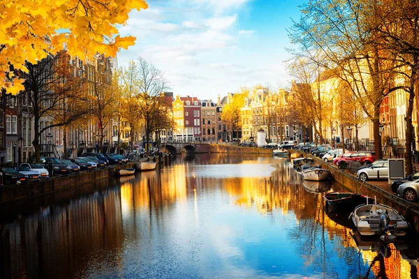 Hollanda, Amstardam 'ın Evleri — Stok fotoğraf