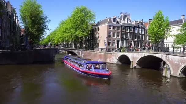 Munt Tower, Amsterdam, Niederlande — Stockvideo