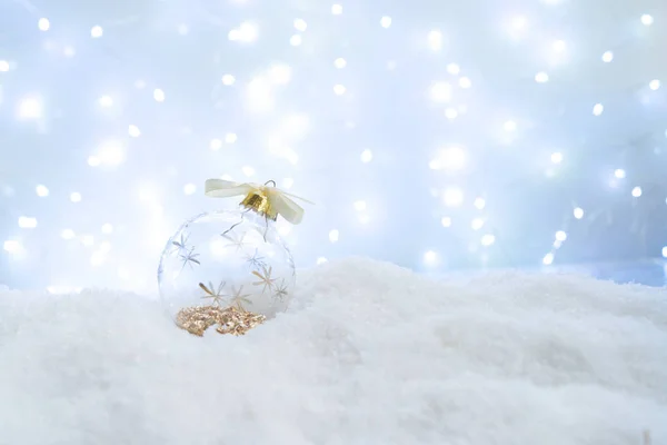Navidad blanca con nieve — Foto de Stock
