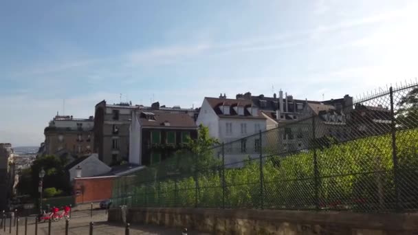 Paysage urbain Mont Matre, Paris, France — Video