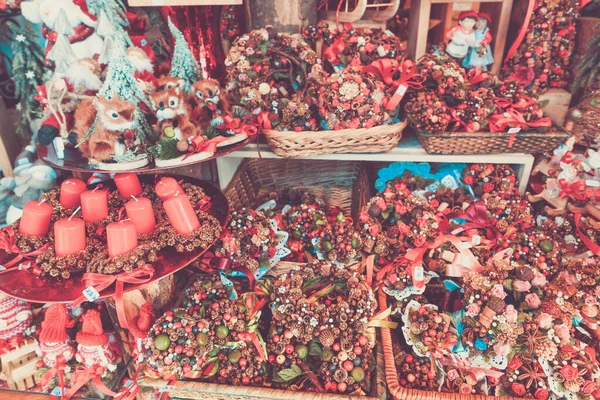 Detalles del quiosco del mercado de Navidad — Foto de Stock