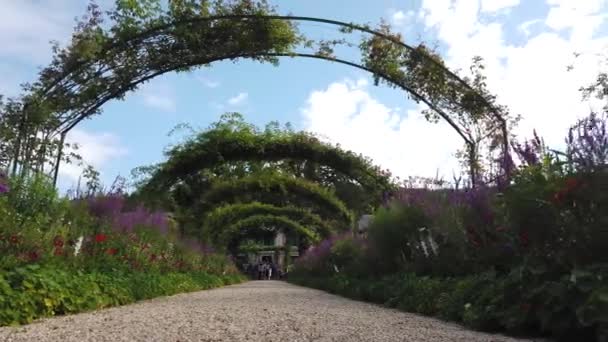 Galeria de jardim verde Gverny — Vídeo de Stock