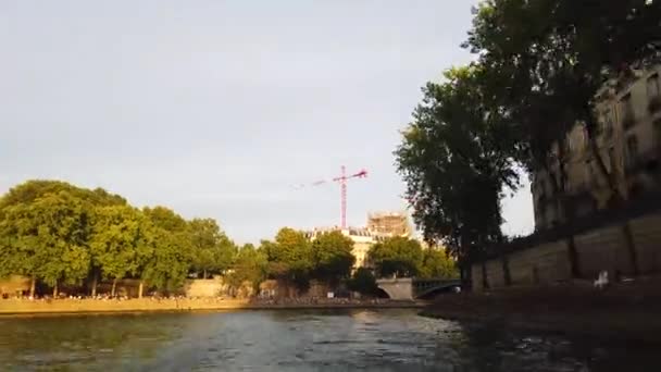 Seine of Paris — Stock video