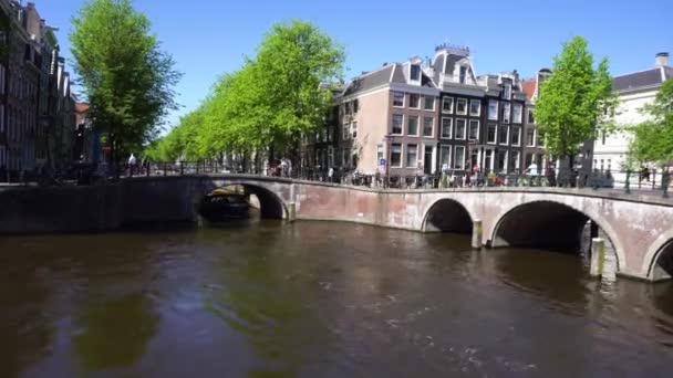 Munt Tower, Amsterdam, Niederlande — Stockvideo